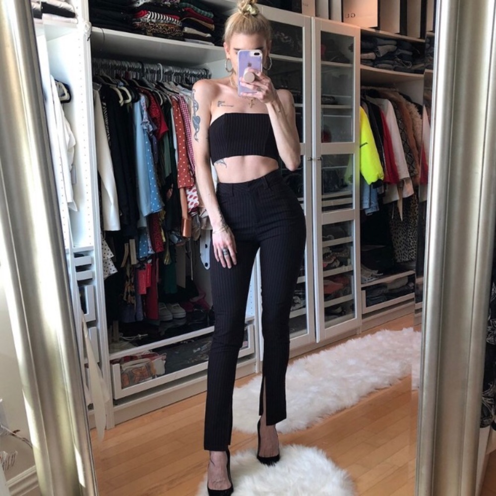 Danielle guizio pinstripe classic pant